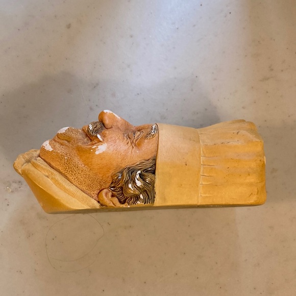 Chef 1969 Bossons England Ceramic 6” Chalkware Head Wall Decor - Picture 3 of 9